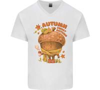 Maglietta In Cotone A V Per Uomo Sweet Autumn