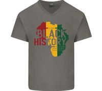 Maglietta In Cotone A V Uomo Juneteenth African Black History Month Lives Matter
