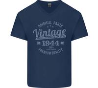 Maglietta In Cotone A V Vintage Per Uomini Compleanno 82 Anni 1944