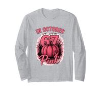 Maglietta in October We Wear Pink 6 7 Meme Maglia a Manica