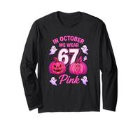 Maglietta in October We Wear Pink 6 7 Meme Maglia a Manica
