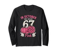 Maglietta in October We Wear Pink 6 7 Meme Maglia a Manica