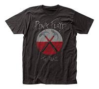 Maglietta in stile invecchiato con motivo Pink Floyd, con martelli Coal Small