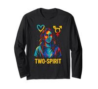 Maglietta indigena Two-Spirit Pride Maglia a Manica