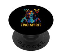 Maglietta indigena Two-Spirit Pride PopSockets PopGrip Adesivo