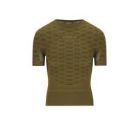 Maglietta Intima Q36.5 Base Layer 2 Manica Corta Verde Marrone, Taglia S/M