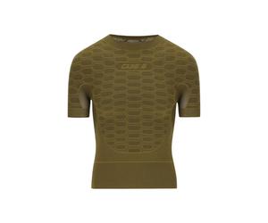 Maglietta Intima Q36.5 Base Layer 2 Manica Corta Verde Marrone, Taglia S/M