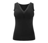 Maglietta intima slim fit da donna 2025 reggiseno senza maniche intimo termico in pizzo invernale con scollo a V canotta termica calda biancheria intima gilet base strato tee per allenamento