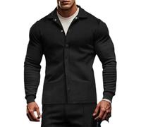 Maglietta intima termica da uomo calda felpa top da uomo autunno cotone velluto a coste top business slim casual camicia a maniche lunghe per casa indoor outdoor Halloween, Nero , XXL