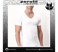 Maglietta intima uomo manica corta collo a V modal elasticizzato X-Touch Perofil