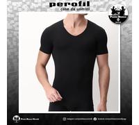 Maglietta intima uomo manica corta collo a V modal elasticizzato X-Touch Perofil