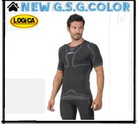MAGLIETTA INTIMO TERMICO SOTTOTUTA MAGLIETTA TERMICA MANICHE CORTE COLORE NERO
