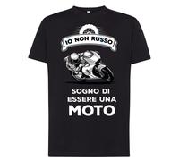 Maglietta Io non russo Sogno di essere una Moto t-shirt Divertente T-Shirt regal
