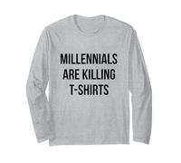Maglietta Ironica dei Millennials Are Killing Maglia a Manica