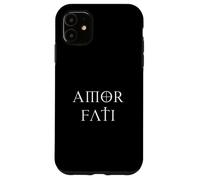 Maglietta ispiratrice latina stoica di Amor Fati Love your Fate Custodia per iPhone 11
