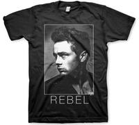 Maglietta James Dean BW Rebel - Grande - Nero