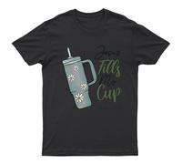 Maglietta Jesus Fills My Cup Unisex Regalo Fede Retro Benedetta Divertente...