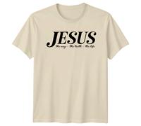 Maglietta Jesus The Way The Truth The Life Christian Faith