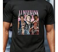 Maglietta JJ Maybank Outer Banks, maglietta alla moda da uomo, scollo tondo, 220 g/m², per l'estate, in puro cotone, maniche corte (1 pezzo) T-shirt da uomo a maniche corte e scollo tondo, casual, sta