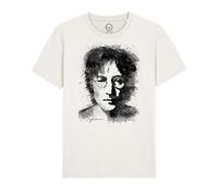 Maglietta John Lennon Graffiti Face Beatles Rock Music T-Shirt Unisex