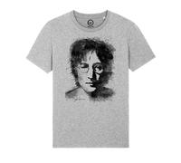 Maglietta John Lennon Graffiti Face Beatles Rock Music T-Shirt Unisex