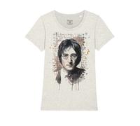 Maglietta John Lennon Testo Canzone Imagine Lyrics The Beatles T-Shirt Girl