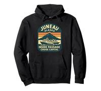 Maglietta Juneau Alaska Cruise Capital, souvenir con scritta «Inside Passage» Felpa con Cappuccio