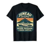 Maglietta Juneau Alaska Cruise Capital, souvenir con scritta «Inside Passage» Maglietta