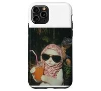 Maglietta Just a Chill Girl Cat, T-shirt Cat And Dinosaur Custodia per iPhone 11 Pro