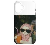 Maglietta Just a Chill Girl Cat, T-shirt Cat And Dinosaur Custodia per iPhone 16