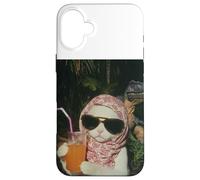 Maglietta Just a Chill Girl Cat, T-shirt Cat And Dinosaur Custodia per iPhone 16 Plus