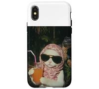 Maglietta Just a Chill Girl Cat, T-shirt Cat And Dinosaur Custodia per iPhone X/XS