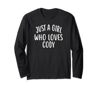 Maglietta Just A Girl Who Loves Cody Cute Cody Maglia a Manica