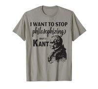 Maglietta Kant Stop Philosophizing Tee Funny Quote Philosophy Maglietta