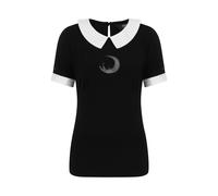 Maglietta Kawaii Gothica Punk Con Luna Crescente Perduta TP10316