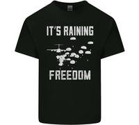 Maglietta Kids Freedom Parachute Regiment Para 1 2 3 4 SAS Ragazzi Ragazze