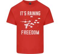 Maglietta Kids Freedom Parachute Regiment Para 1 2 3 4 SAS Ragazzi Ragazze