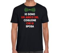 Maglietta Kit Addio al Celibato t-shirt da SPOSO COGLIONE SI STA SPOSANDO AMICI