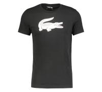 T-shirt da uomo Lacoste Ultra Dry 3D Print Crocodile - black/white - Nero (L)
