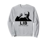 Maglietta Lenin Russia Comunista Nera Felpa