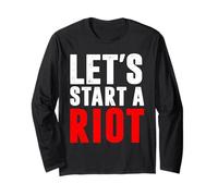 Maglietta Let's Start A Riot Maglia a Manica