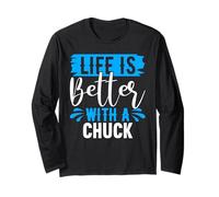 Maglietta "Life Is Better With A CHUCK" con nome CHUCK Maglia a Manica