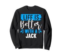 Maglietta Life Is Better With A Jack Nome Jack Felpa