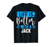 Maglietta Life Is Better With A Jack Nome Jack Maglietta