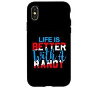 Maglietta Life Is Better With A RANDY Nome RANDY Custodia per iPhone X/XS