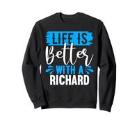 Maglietta Life Is Better with A Richard con Nome Richard Felpa
