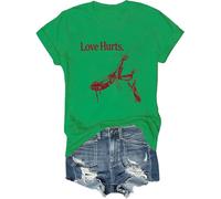Maglietta Love Hurts, maglietta mantide religiosa, maglietta Love Hurts, maglietta divertente mantide religiosa, maglietta Love Hurts, Verde, XL