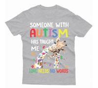 Maglietta Love Needs No Words Autism Awareness Day Promoting Love Acceptance #AD