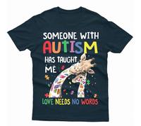 Maglietta Love Needs No Words Autism Awareness Day Promoting Love Acceptance #AD