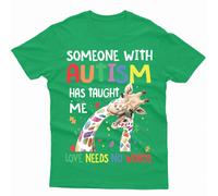 Maglietta Love Needs No Words Autism Awareness Day Promoting Love Acceptance #AD